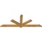 Ekena Millwork Kennewick Rough Sawn Timber Gable Bracket, Western Red Cedar, 72"W x 27"H x 2"D x 4"F, 9/12 Pitch GBW072X27X0204KEN00RWR - alternate 4